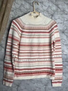 🍓 Angora Blend Spring Romantic Cottage Sweater Strawberry Fields Colors S